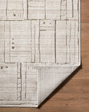 Alma Machine Woven Medium Pile Beige Modern Area Rug - BlueJay Avenue