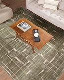 Alma Medium PIle Olive Modern Rug - BlueJay Avenue