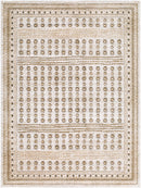 Alma Traditional Medium Pile Machine Woven Neutral Rug in Taupe & Brown - BlueJay Avenue