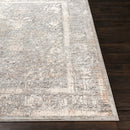 Alpine Traditional Medium Pile Machine Woven Light Grey Neutral Area Rug - BlueJay Avenue