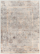 Alpine Traditional Medium Pile Machine Woven Light Grey Neutral Area Rug - BlueJay Avenue