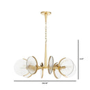 Alton 8 - Light Aged Brass Gold Chandelier Light - BlueJay Avenue