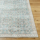 Alvin Blue Traditional Washable Area Rug - BlueJay Avenue