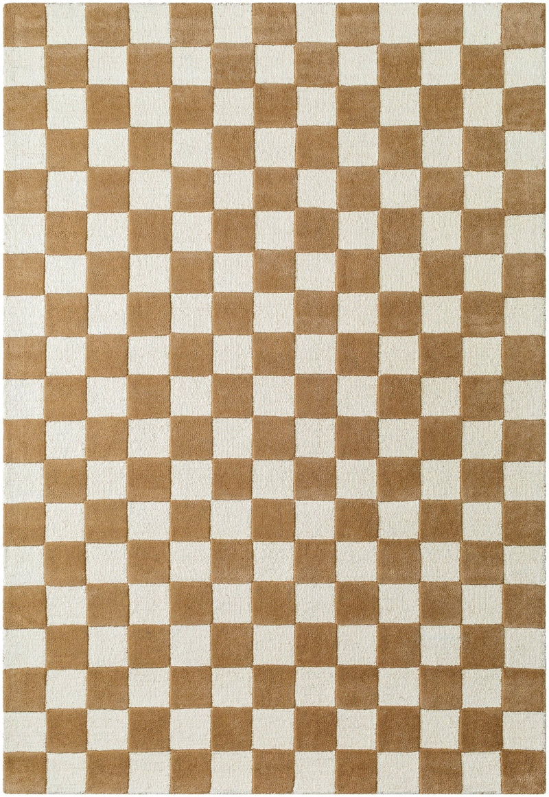 Amelia Hand Tufted Wool Checkered Rug - BlueJay Avenue