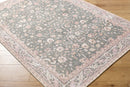 Amelie Green Traditional Washable Rug - BlueJay Avenue