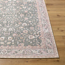 Amelie Green Traditional Washable Rug - BlueJay Avenue
