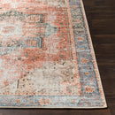 Amelie Rust Traditional Washable Rug - BlueJay Avenue
