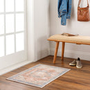 Amelie Rust Traditional Washable Rug - BlueJay Avenue
