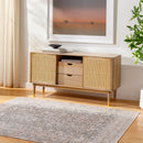 Amelie Traditional Black Washable Rug - BlueJay Avenue