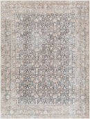 Amelie Traditional Black Washable Rug - BlueJay Avenue
