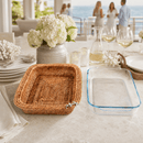 Anchor Hand Woven Rattan 3 Qt Rectangular Casserole Holder - BlueJay Avenue