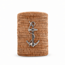 Anchor Hand Woven Wicker Rattan Utensils Holder - BlueJay Avenue
