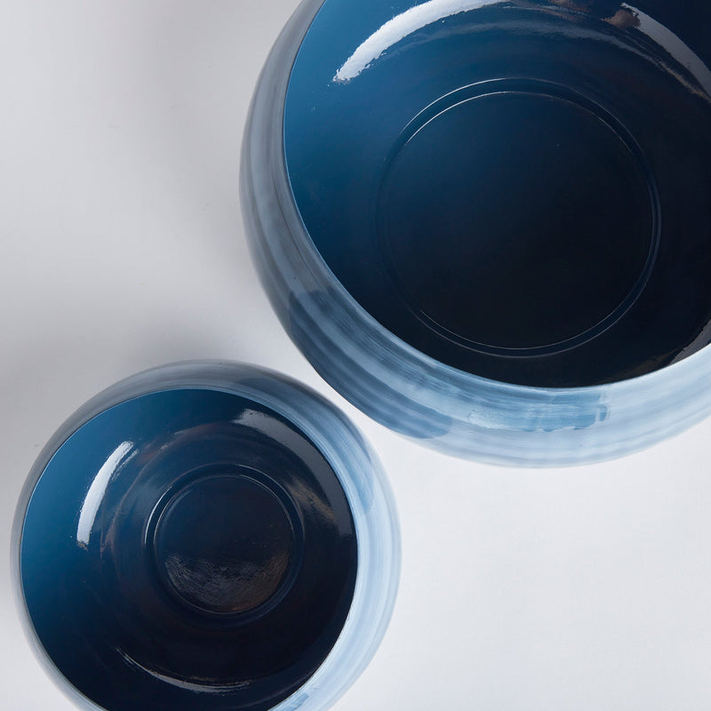 Andrey Low Bowls Planter Pot, Set Of 2 - BlueJay Avenue