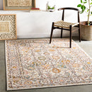 Ankara Dusty Pink Machine Woven Traditional Area Rug - BlueJay Avenue
