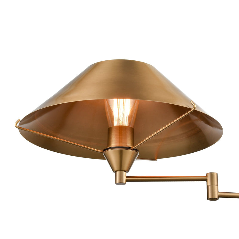 Arcadia Gold Floor Lamp in Aged Brass - BlueJay Avenue