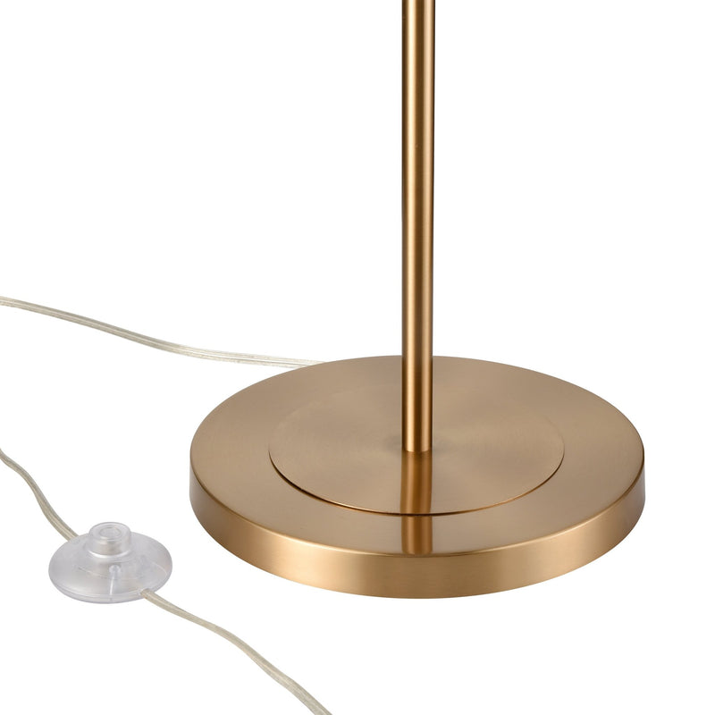 Arcadia Gold Floor Lamp in Aged Brass - BlueJay Avenue