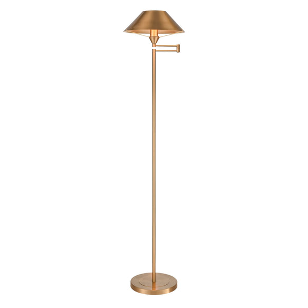 Arcadia Gold Floor Lamp in Aged Brass - BlueJay Avenue