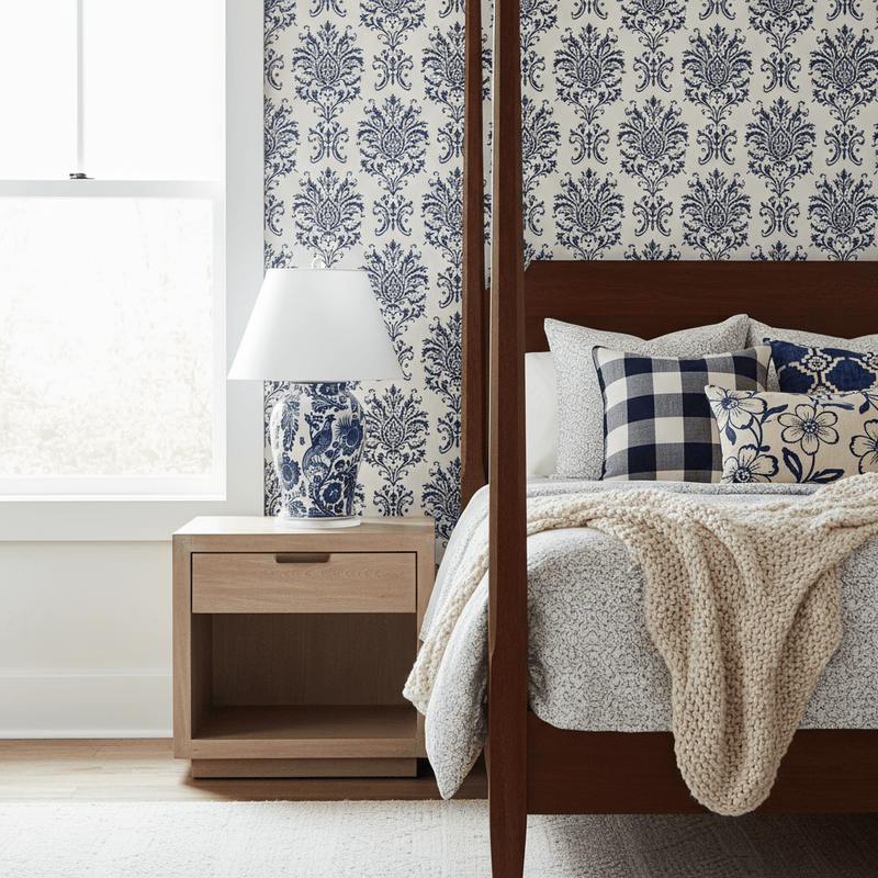 Arcadia Indigo Table Lamp - BlueJay Avenue