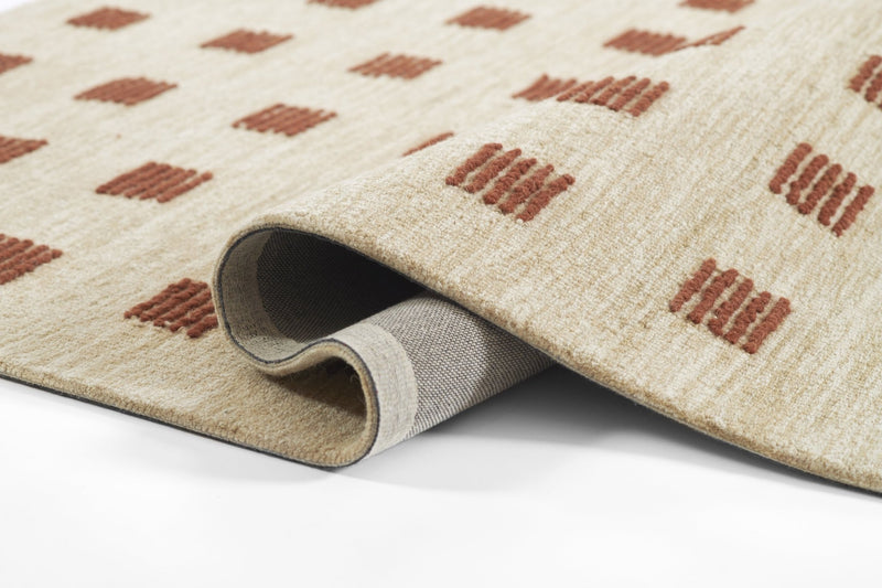 Archer Hand Tufted Rust Modern Wool Rug - BlueJay Avenue