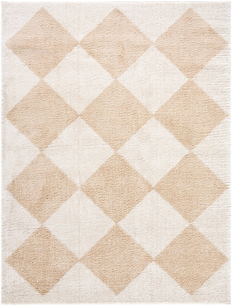 Arte Diamond Washable Shag Rug - BlueJay Avenue