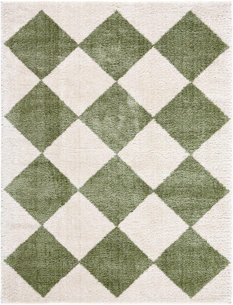 Arte Diamond Washable Shag Rug - BlueJay Avenue