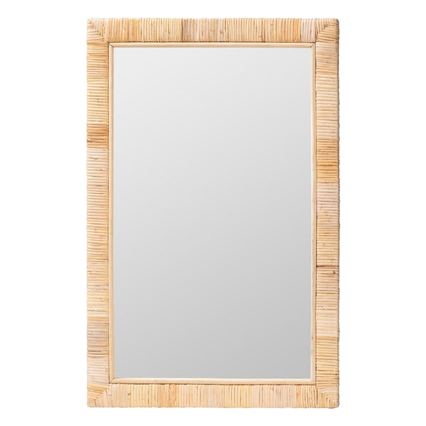 Artesia Rattan Accent Wall Mirror - BlueJay Avenue