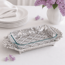 Arthur Court Magnolia 3 Qt Pyrex Baking Dish Holder - BlueJay Avenue