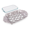 Arthur Court Magnolia 3 Qt Pyrex Baking Dish Holder - BlueJay Avenue