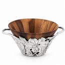 Arthur Court Magnolia Acacia Wood Salad Bowl - BlueJay Avenue