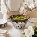 Arthur Court Magnolia Acacia Wood Salad Bowl - BlueJay Avenue