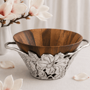 Arthur Court Magnolia Acacia Wood Salad Bowl - BlueJay Avenue