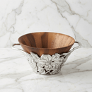 Arthur Court Magnolia Acacia Wood Salad Bowl - BlueJay Avenue