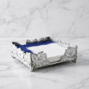 Arthur Court Magnolia Aluminum Luncheon Napkin Holder Box - BlueJay Avenue