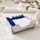 Arthur Court Magnolia Aluminum Luncheon Napkin Holder Box - BlueJay Avenue