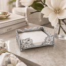 Arthur Court Magnolia Aluminum Luncheon Napkin Holder Box - BlueJay Avenue