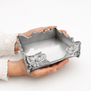 Arthur Court Magnolia Aluminum Luncheon Napkin Holder Box - BlueJay Avenue