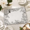 Arthur Court Magnolia Clutch Aluminum Serving Tray - BlueJay Avenue