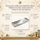 Arthur Court Magnolia Oblong Aluminum Serving Tray - BlueJay Avenue