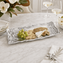 Arthur Court Magnolia Oblong Aluminum Serving Tray - BlueJay Avenue