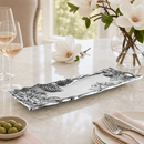 Arthur Court Magnolia Oblong Aluminum Serving Tray - BlueJay Avenue