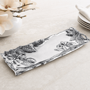 Arthur Court Magnolia Oblong Aluminum Serving Tray - BlueJay Avenue