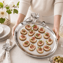 Arthur Court Magnolia Oval Serving Platter - BlueJay Avenue