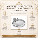 Arthur Court Magnolia Oval Serving Platter - BlueJay Avenue