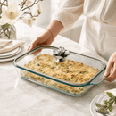Arthur Court Magnolia Pyrex 3 Quart Casserole Dish with Lid - BlueJay Avenue