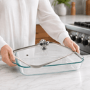 Arthur Court Magnolia Pyrex 3 Quart Casserole Dish with Lid - BlueJay Avenue