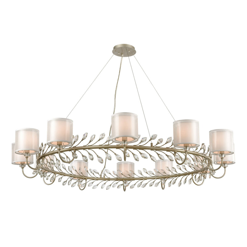 Asbury 12 - Light Dimmable Crystal Chandelier - BlueJay Avenue