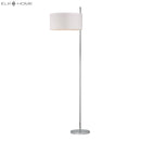 Attwood Floor Lamp in Polished Nickel - BlueJay Avenue