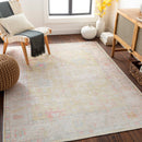 Ava Grass Green Traditional Washable Area Rug - BlueJay Avenue