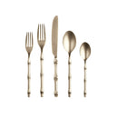 Bali Champagne 5 Pc/20 Pc Bamboo Pewter Flatware Set - BlueJay Avenue