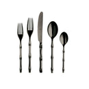 Bali Mirror Finish 5 Pc/20 Pc Bamboo Black Flatware Set - BlueJay Avenue